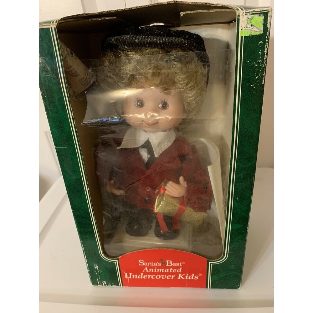 Santa's Best Rare Vintage Ruth Morehead Undercover Kids Boy 12"‎ Animated Figure